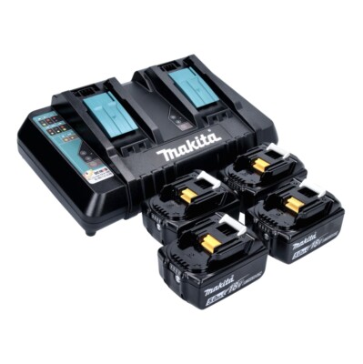 Makita Power Source Kit 18 V mit 4x Akku 5,0 Ah + DC 18 RD Ladegerät 199483-0