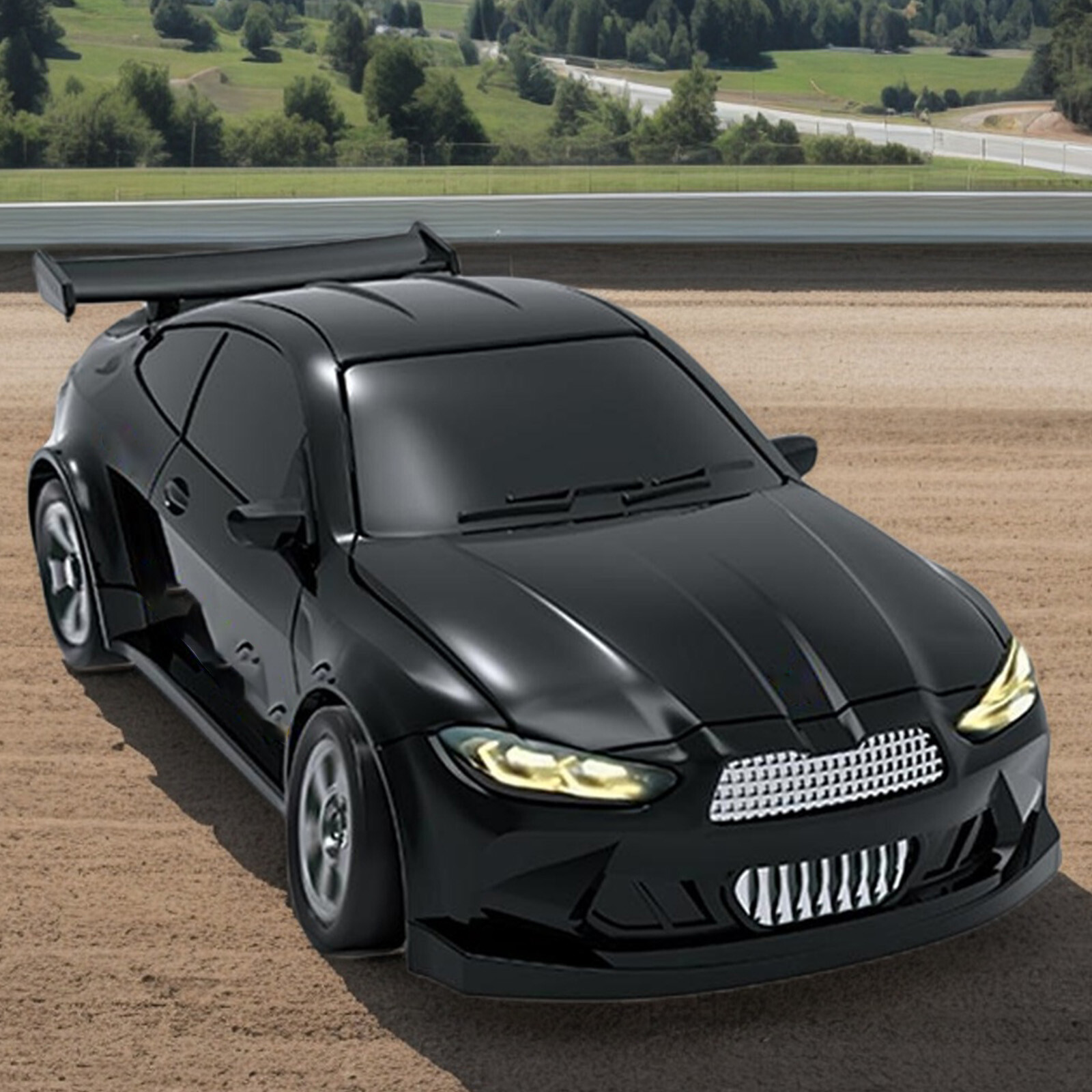 1/64 2.4G RC Drift Car Race Car Remote Control Drift Car 4WD Mini Toy W/Lights