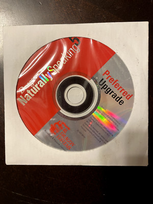 Dragon Naturally Speaking 5 Preferred UPGRADE Original CD W/ CD Key/Serial Num