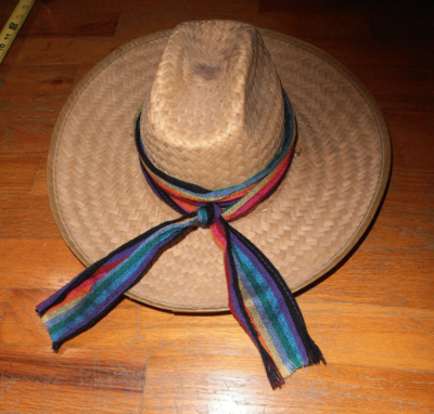 Womens Authentic Woven Straw Sombrero Hat with Colorful  display picture 2