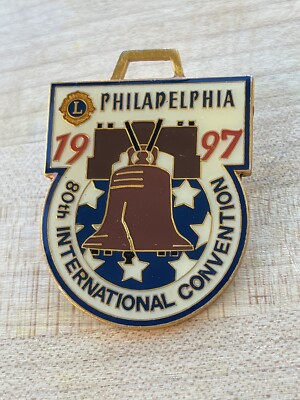 Lions Club Lapel Pin Philadelphia 1997 80th International Convention Liberty