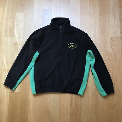 7 Days Active black half zip fleece mock neck pullover top XS