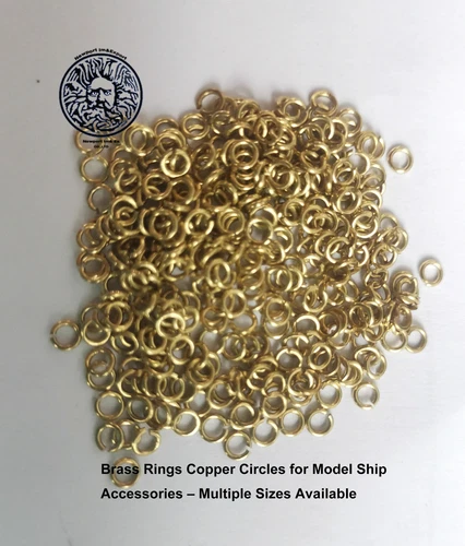 Brass Rings Copper Circles for Model Ship Accessories – Multiple Sizes Available