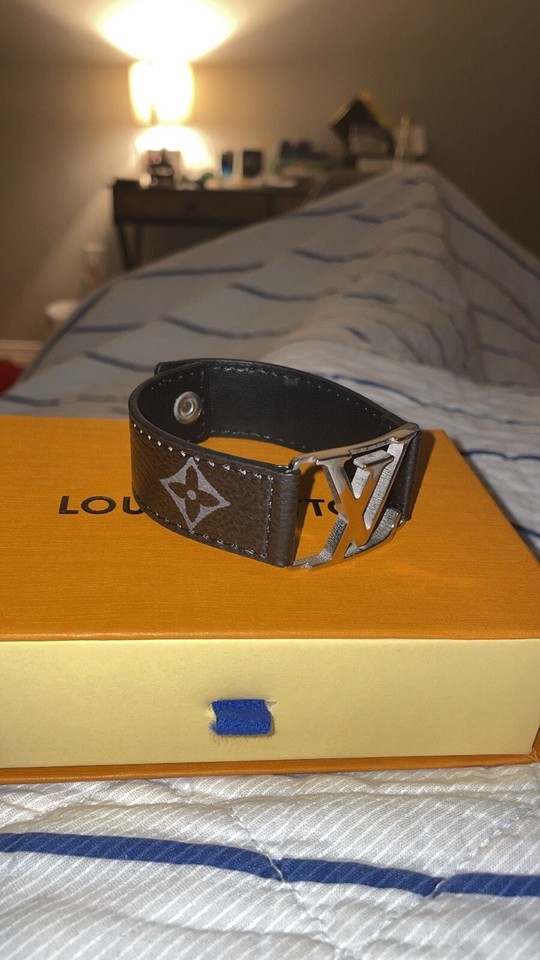 Louis Vuitton Mens leather bracelet eBay