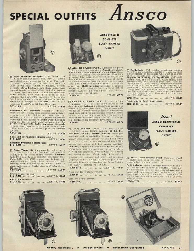 1957 PAPER AD 2 PG Ansco Camera Super Memar Regent 35MM Mini Miniature ...