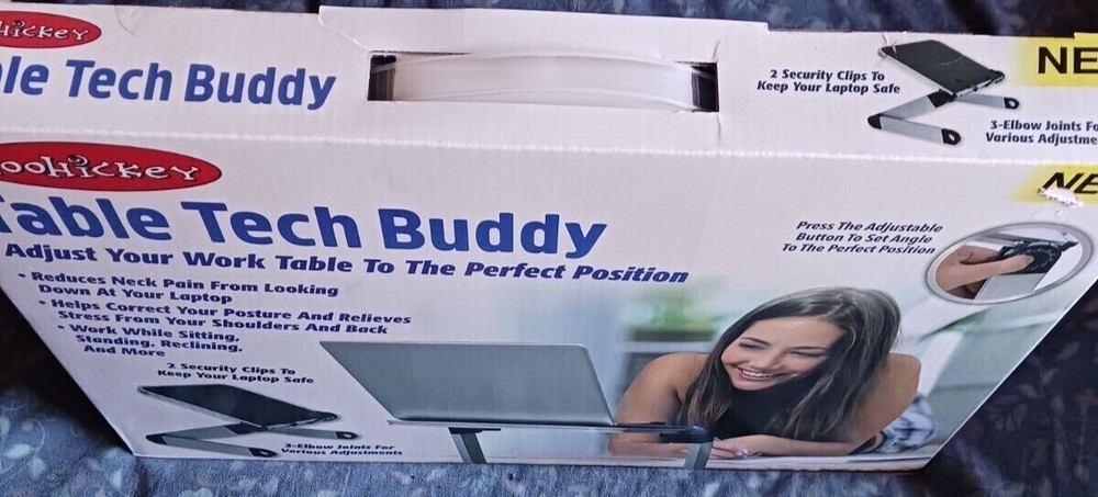 Gray and Black Laptop Stand by The Table Tech Buddy New in Box