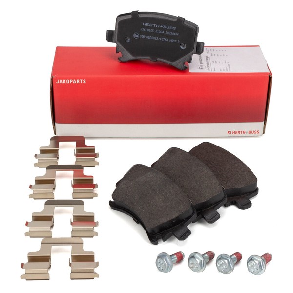 Herth+Buss BremsbeläGe FüR VW Golf 5 6 Passat Audi A3 8P A4 B6 B7 A6 C6 Hinten-image
