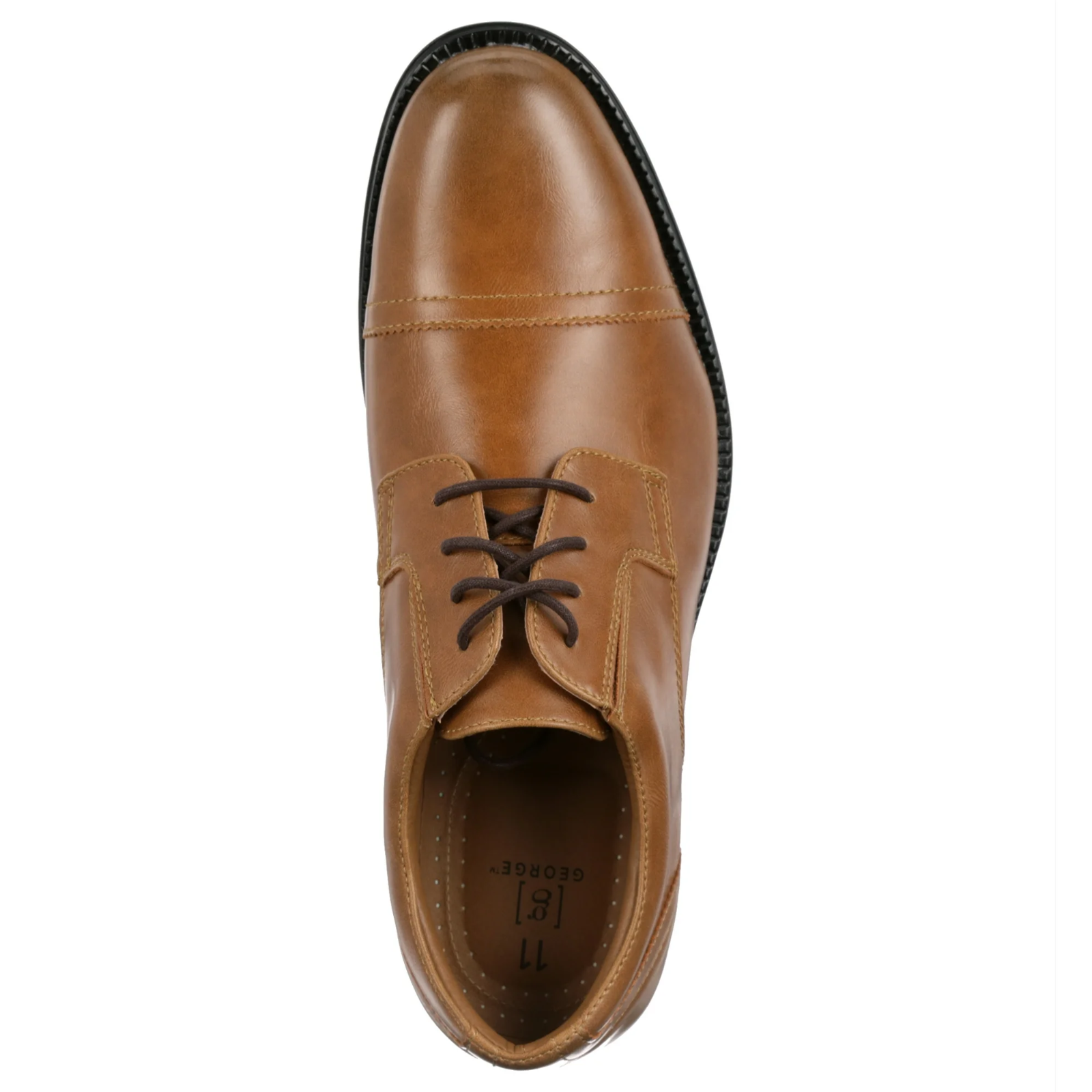 SAOLA Abito casual uomo George Branford Oxford marrone punta a cappuccio stringato taglia 11