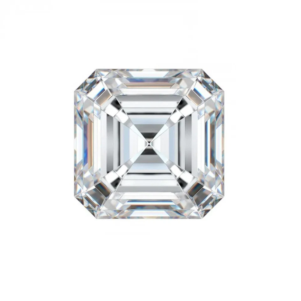 Loose lab Grown CVD Diamond 8.00 MM Asscher D Color IF Clarity Certified  - Image 4 of 4