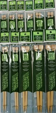 Clover Takumi Bamboo Single Point Knitting Needles 13" or 14" - U Choose Size!