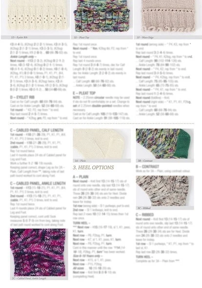 Patons 6 Page Leaflet #7023 Mix & Match Socks Knitted In Patonyle 4ply Artistry - Image 4 of 4