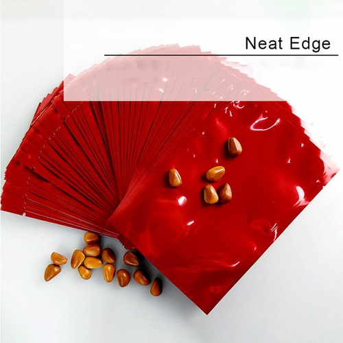 100x Mylar Open Top Aluminum Foil Bag Heat Seal Vacuum Food Grade Pouch 9 Sizes - Picture 5 of 18