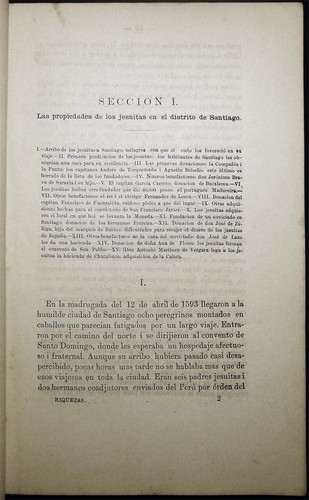 1872 SANTIAGO CHILE DON DIEGO BARROS ARANA REICHTÜMER DER ALTEN JESUITEN - Bild 6 von 9