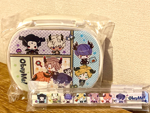 Obey Me! Lunch Box & Chopsticks Official SANRIO Collaboration Set of 2 Japan - Picture 8 of 15