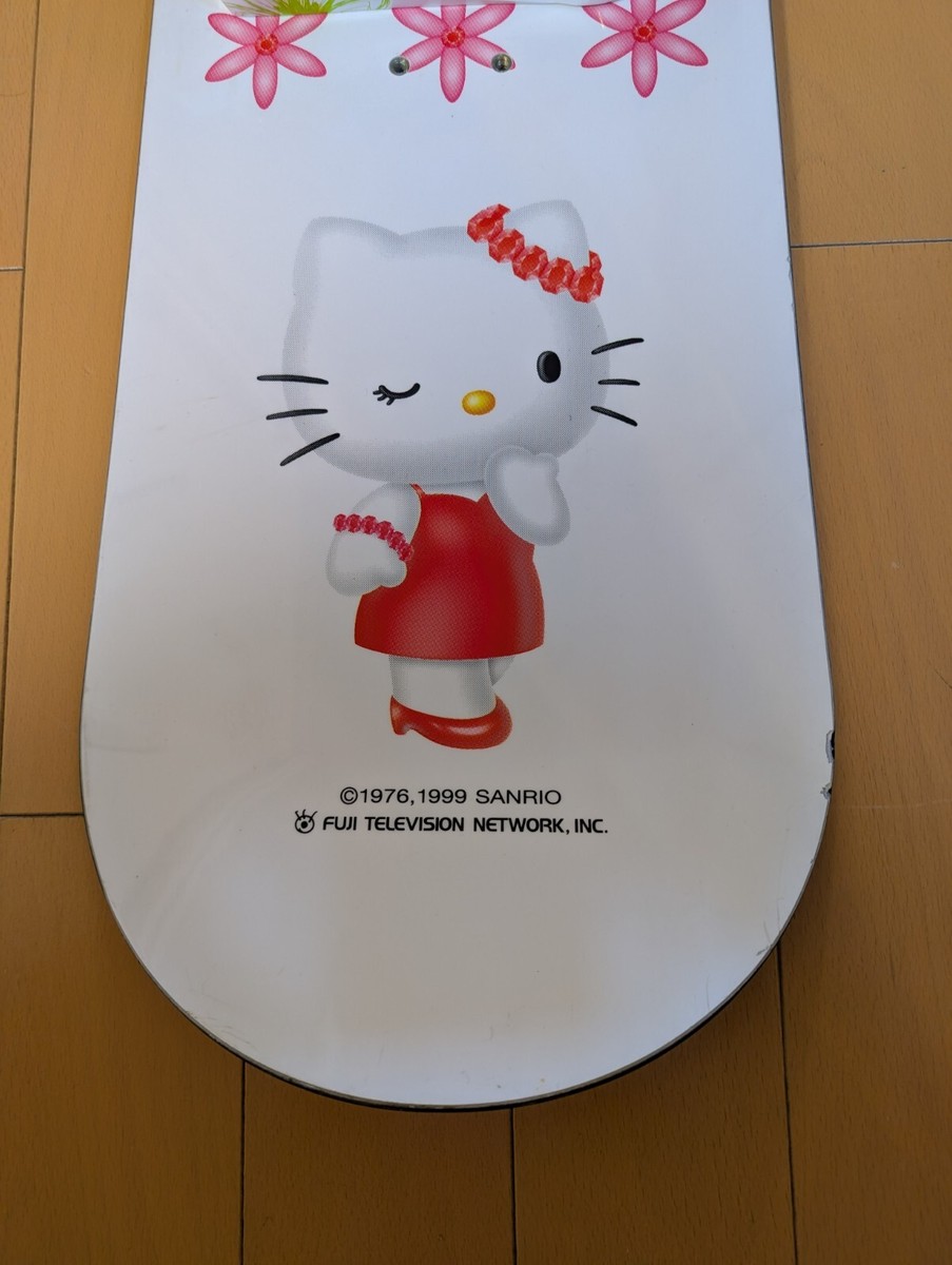 Hello Kitty Snowboard 145cm White Kawaii Cute Rare Excellent