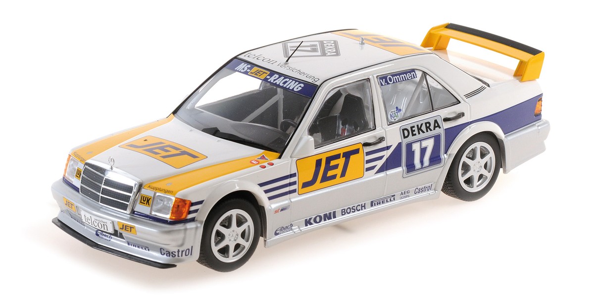 MINICHAMPS メルセデスベンツ190E 2.5-16 EVO2-1990 Minichamps MERCEDES 190E 2.5 16 EVO1 TEAM MS JET RACING
