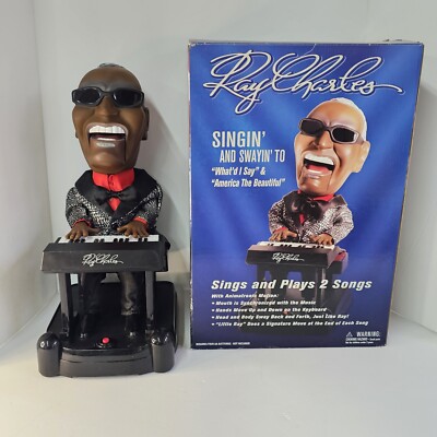 VTG Ray Charles Animated Singing Piano Playing Toy Animatronic
