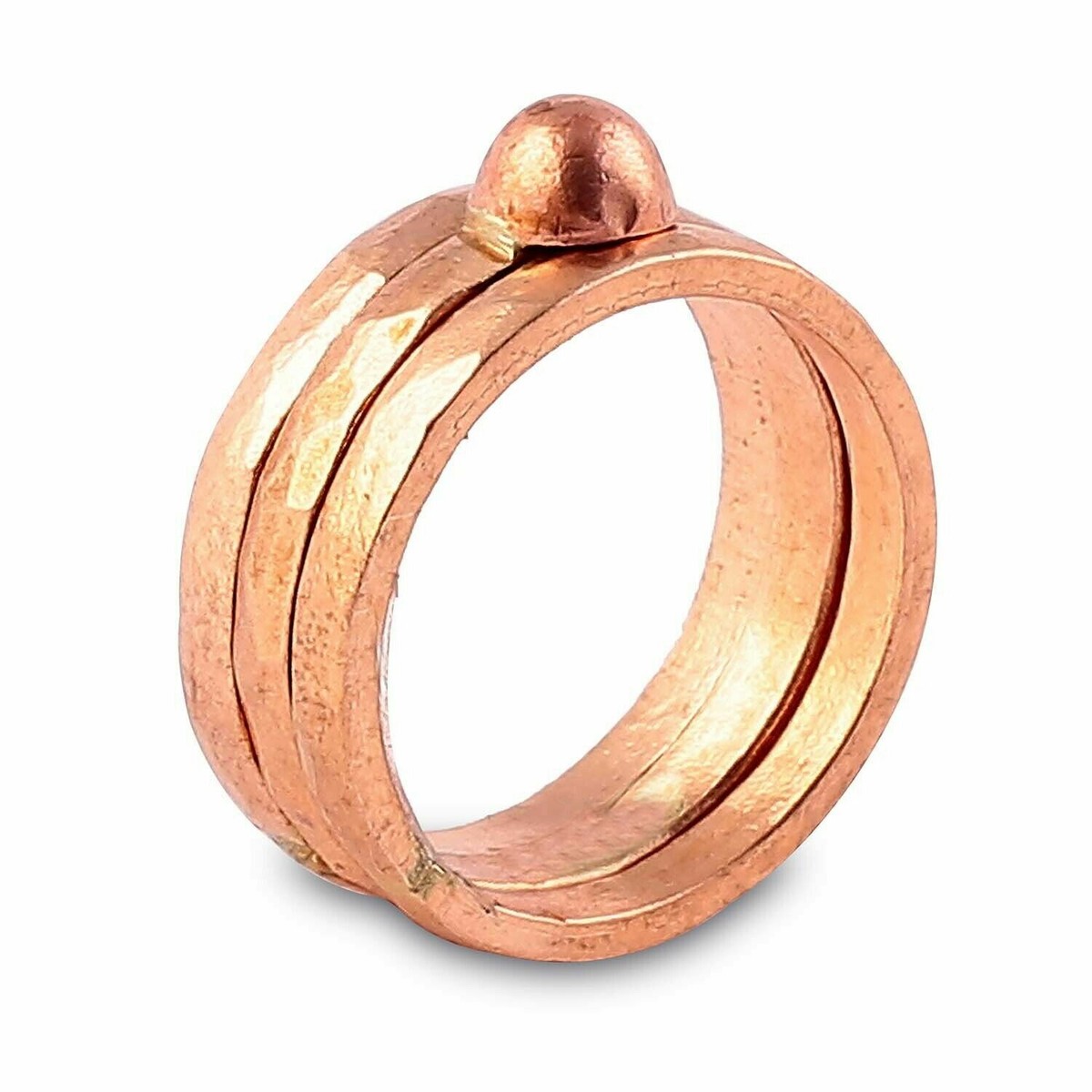 Adiyogi Collection Isha Life Linga Copper Ring Large 22mm