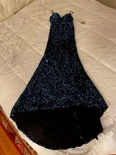 Stacees Prom Dress Peacock Sequin