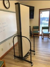 Screenflex Hkdl605-Vg Portable Room Divider,9Ft 5In W,Granite