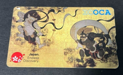 * Fuujin Raijin Wind God and Thunder God ICOCA IC card Japan Endless Discovery