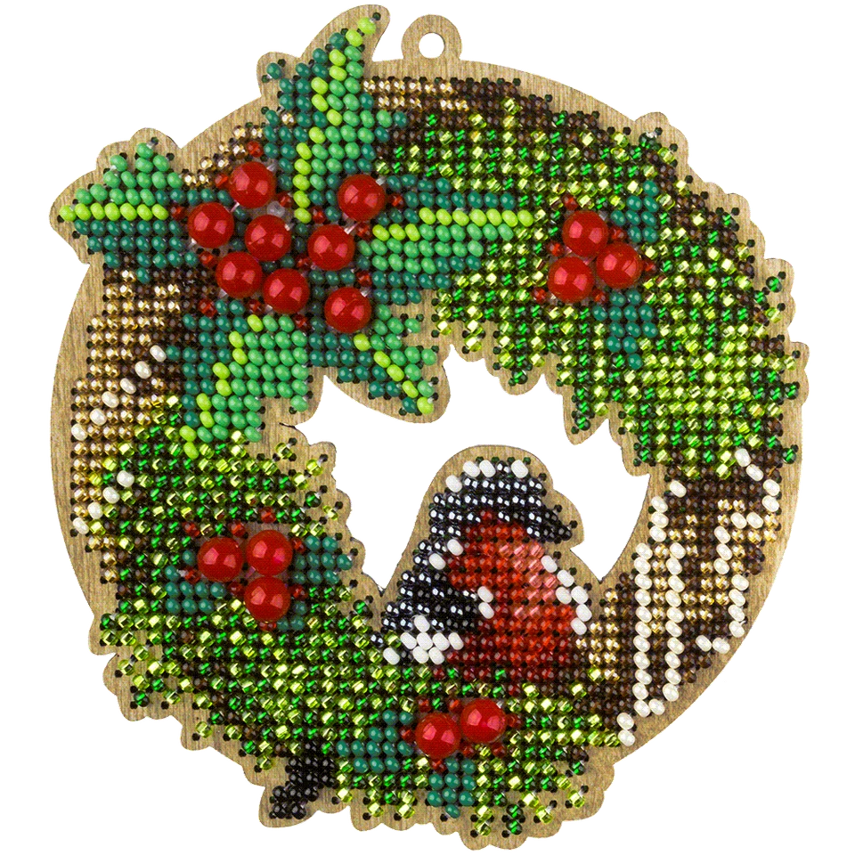 Wonderland Crafts Perlen Stickpackung auf Holz FLK-440 - Bild 2 von 4