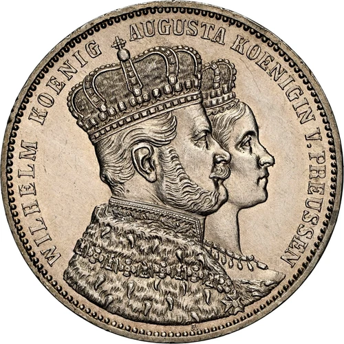 1 Thaler 1861 A Prussia Coronation Thaler Wilhelm I NGC MS62 Silver Coin Excellent (1131)