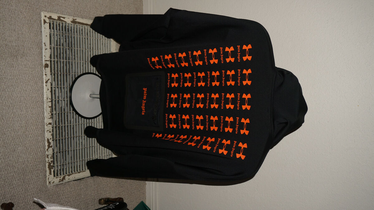 Palm Angels Under Armour New Black Hoodies Limited Edition Palm Angels Under Armour New Black Hoodies Limited Edition