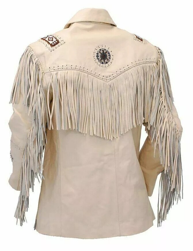 Genuine Handmade Women's Leather Jacket, White Stylish Party Blazer Coat image 3
