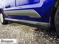 Schwarze Edelstahl Seitenleisten FüR Mercedes Sprinter SWB 2014-2018, Satz 2