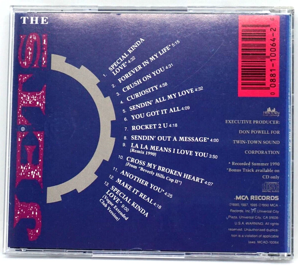 The Jets : The Best Of  CD Album (USA 1990 Press) - Rocket 2 U - HTF - Image 2 of 3