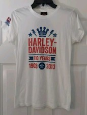 Harley Davidson 110th Anniversary Milwaukee Womens T Shirt Size Large