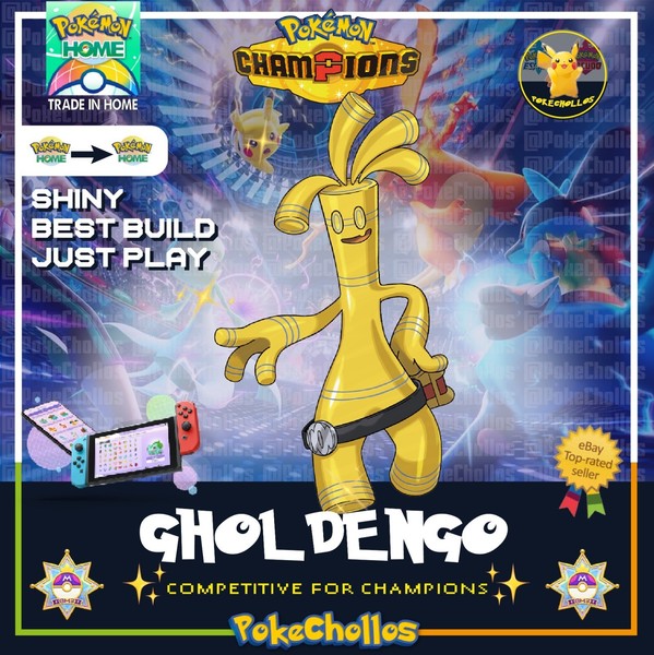 ✨ GHOLDENGO COMPETITIVE BEST BUILD - HOME FAST ✨ Pokemon champions  🏆