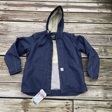 Carhartt FR Full Swing Women's Jacket XL Insulated Sherpa Hooded 102694 Navy