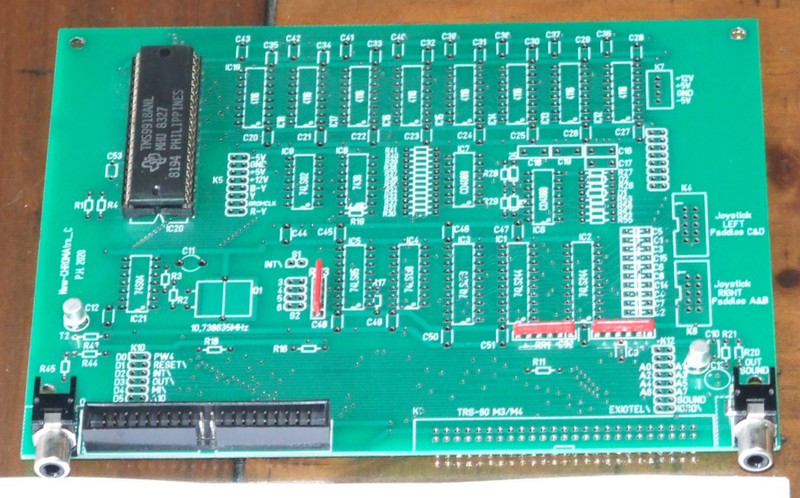 New Chroma TRS color graphics NTSC adapter project for Model TRS-80 Model I 1