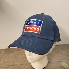 Nwt Ford Trucks Blue Red Strapback Adjustable Baseball Hat Cap Embroidered Logo