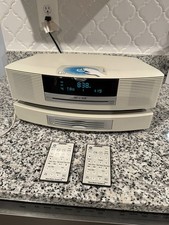Touch Bose Wave III Music System AM/FM/CD w/ CD Changer White TESTED