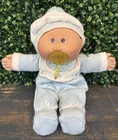 Vintage 1980s Cabbage Patch Premie Doll Original Outfit & Pacifier Bean Bag Bald