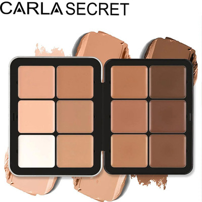 12-Color Concealer Palette Matte Highlighter Contour Makeup Palette Creamy