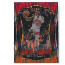 2020 Panini Select Terence Davis II Premier Red White Orange Shimmer #125 Raptor