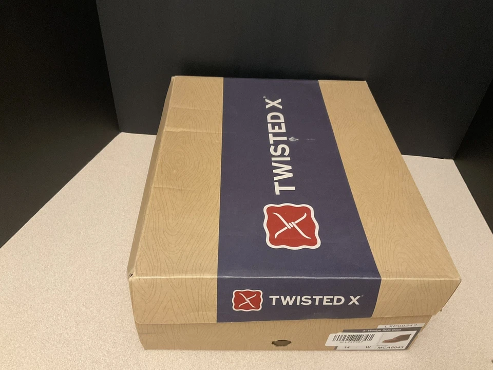 New! Mens Twisted X 4" Wedge Sole Leather Boots. Size 14 Wide. Awesome Boots! - Image 3 of 4