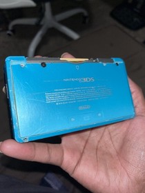 Nintendo 3DS Aqua Blue Handheld Handheld Console System CTR-001 Tested w Charger