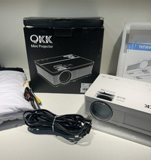 QKK Mini Projector PJ0501 Full HD LED Projector 1080P White