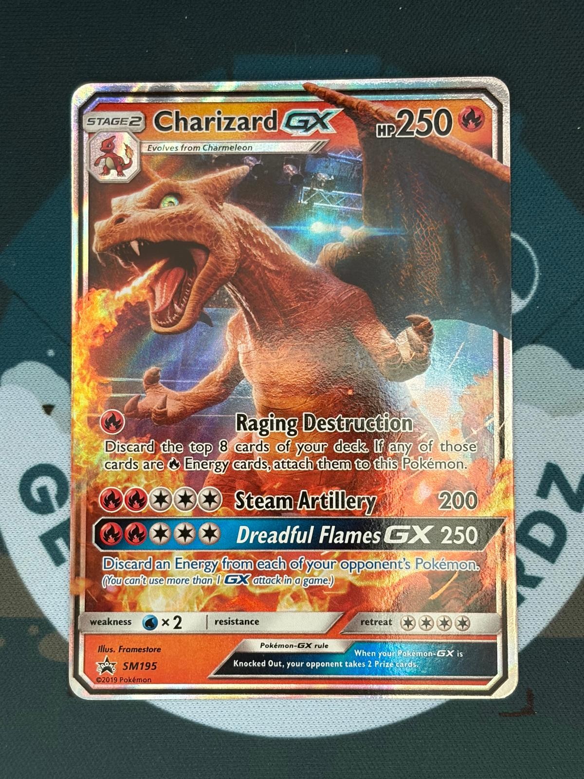 Pokemon TCG Charizard GX - SM195 Holo Promo Sun & Moon Promo Near Mint