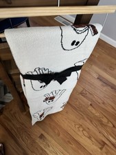 Halloween Ghost  Goblin white ghost book reading blanket cozy NWT