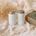 Vintage Fenton Hobnail Milk Glass Salt & Pepper Shakers – Etsy Listing