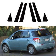 6pcs Black Pillar Posts Door Trim Cover Fit For Suzuki Sx4 Hatchback 2007-2014 6pcs Black Pillar Posts Door Trim Cover Fit For Suzuki Sx4 Hatchback 2007-2014