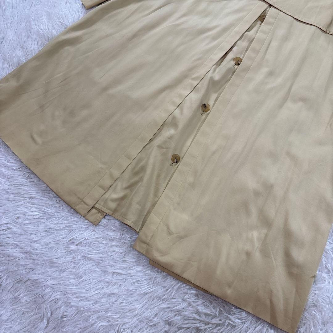 Burberry Trench Coat Beige Cotton With Nova Check Pattern Size M Women thumbnail 18
