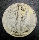 1938-D Walking Liberty Silver Half Dollar Key Date! Only 491,600 Minted! F+/VF