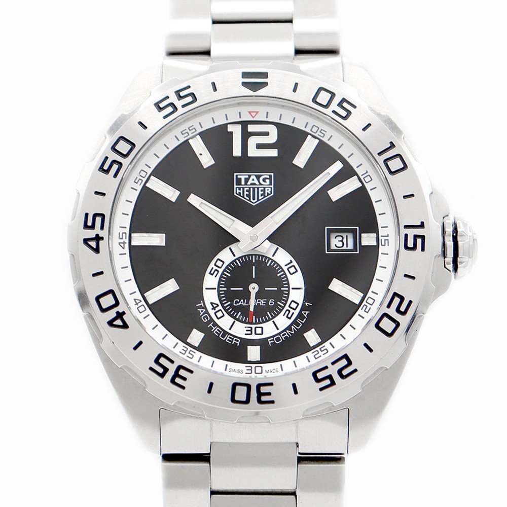 TAG Heuer Formula 1 Caliber 6 WAZ2012 200m Water Resistant Stainless Steel Watch with Small Second Date